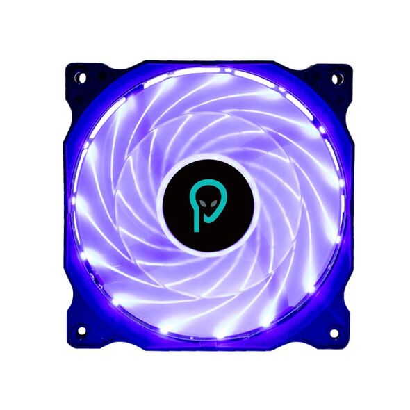 Ventilator spacer 120mm, 1400rpm, led, conector 3 pin, tip rulment hidraulic, voltaj 12v dc, blue,  Ventilatoare carcasa | electropc.ro