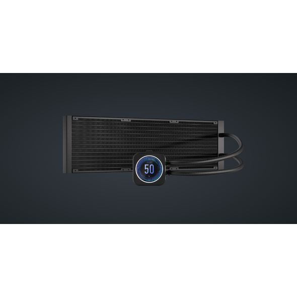 Corsair liquid cooler icue h170i elite lcd xt  radiator material aluminum corsair icue compatibility yes tubing length 450mm coldplate dimensions 56x56mm tubing material black sleeved low-permeation rubber screen size 2.1" native resolution 480x480 max re,  Ventilatoare carcasa | electropc.ro