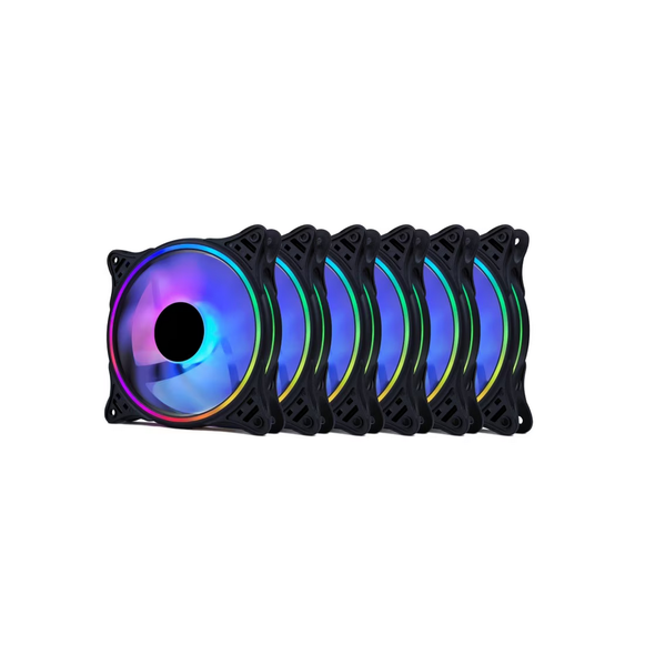 Ventilatoare carcasa pro gaming 6x120mm argb negru,  Ventilatoare carcasa | electropc.ro