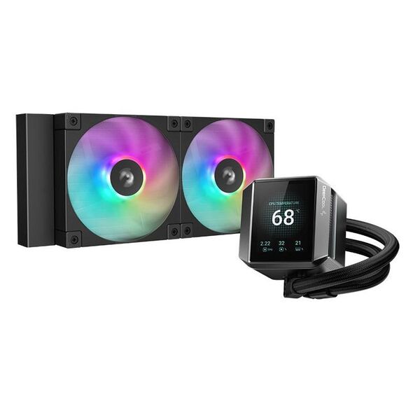 Cooler procesor deepcool mystique 240 argb negru,  Ventilatoare carcasa | electropc.ro