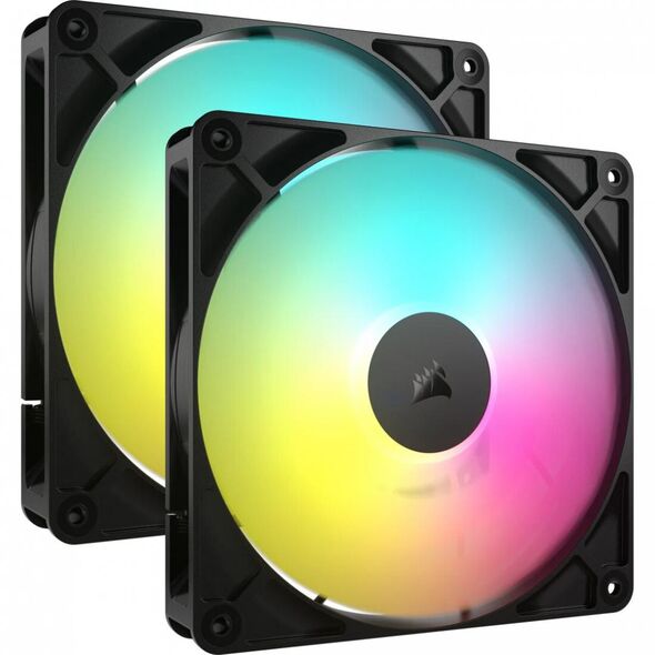 Ventilatoare carcasa corsair rs140 2x140mm argb negru,  Ventilatoare carcasa | electropc.ro
