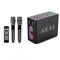 Boxa portabila akai cu 2 micfrofoane wireless-ipx6-80w, bluetooth 5.3, puterea de emisie a canalului bluetooth 2dbm, tensiune baterie 11.1v, 4000 mah, tip baterie litiu ion, putere rms 80w, cu intrare aux, intrare chitară/microfon, frecvența microfonului ,  Sisteme audio | electropc.ro