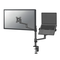 Suport dublu laptop de birou neomounts ds20-425bl2; pentru display-uri cu diagonale 17"-27", sistem de prindere vesa 75x75~100x100, greutate maxima suportata 8kg, tilt +90°, -30°, swivel 90°, rotate 360°, distanta fata de perete 162-494mm; inaltime reglab,  Suporturi TV & Monitor | electropc.ro