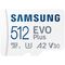 Card memorie samsung micro sdxc evo plus uhs-i u3 clasa 10 512gb + adaptor,  Carduri memorie | electropc.ro