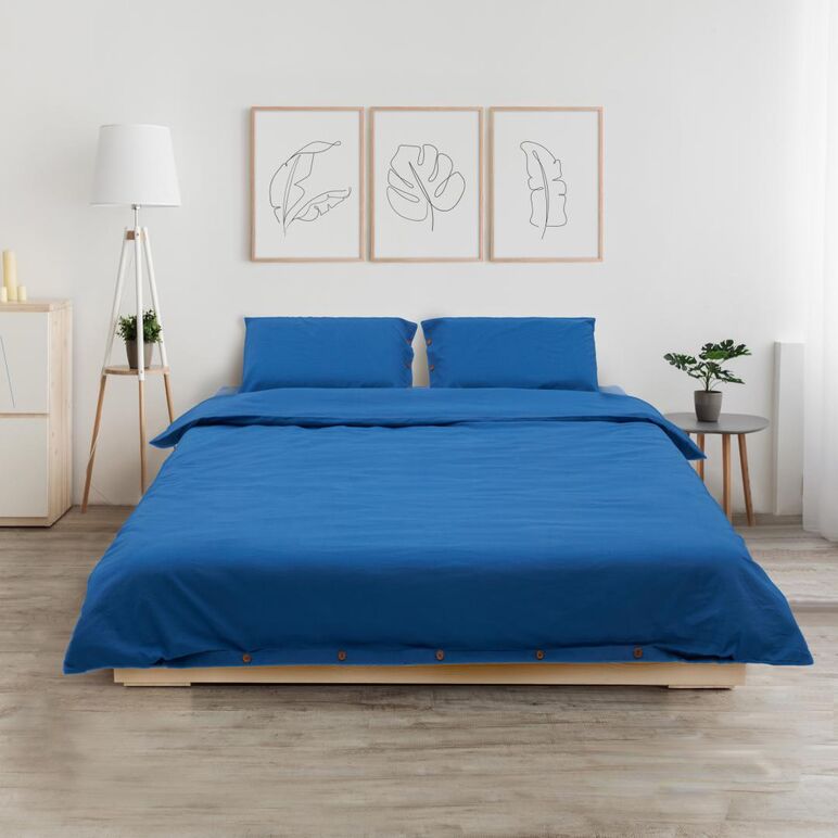 Set de pat dublu bbc blue,  Lenjerii de pat | electropc.ro