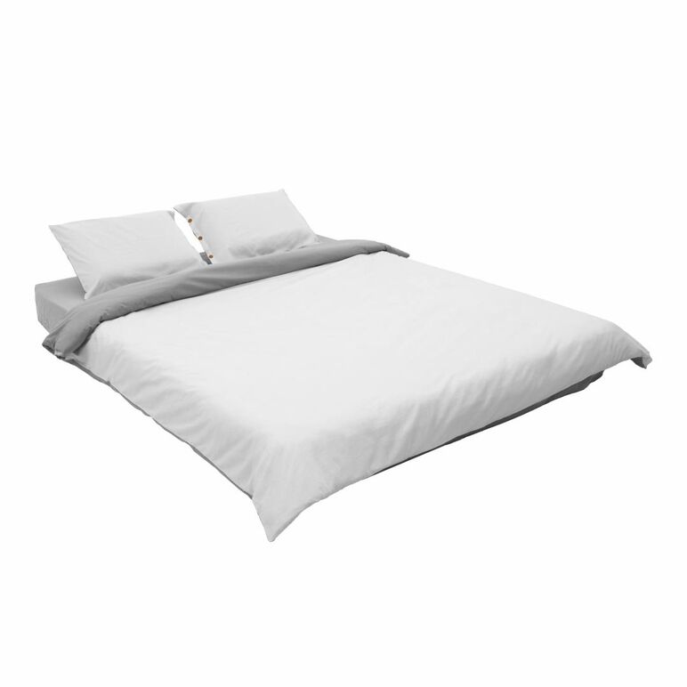 Set de pat dublu bbc dark grey/light grey,  Lenjerii de pat | electropc.ro
