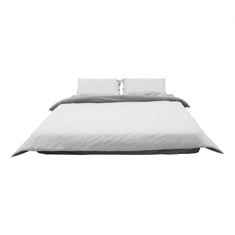 Set de pat dublu bbc dark grey/light grey,  Lenjerii de pat | electropc.ro