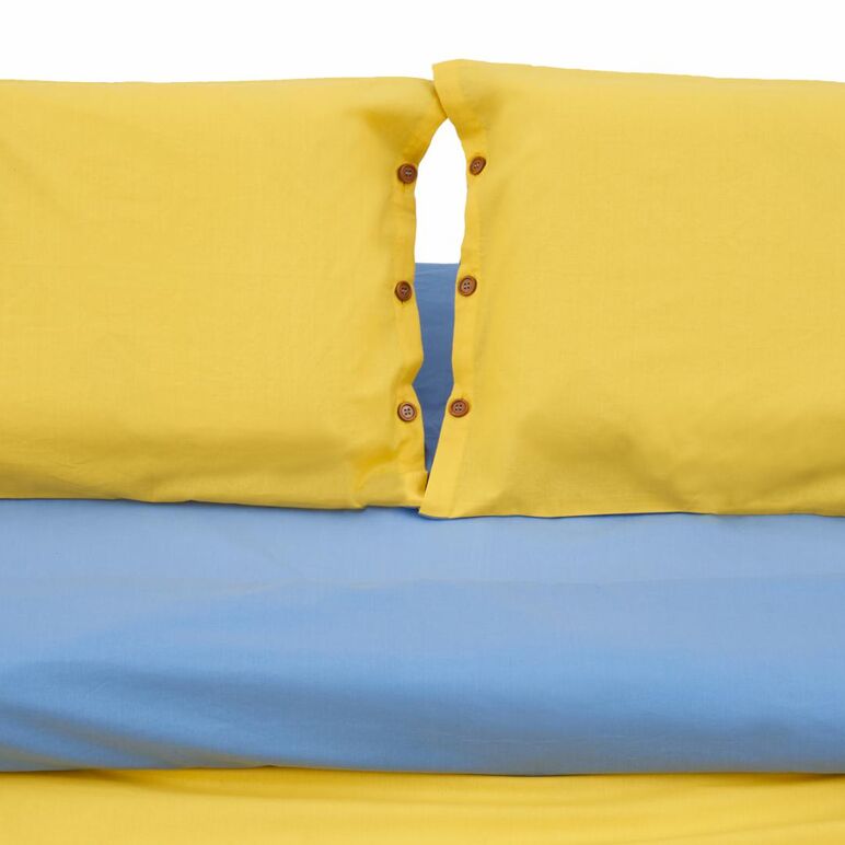 Set de pat dublu bbc yellow/blue,  Lenjerii de pat | electropc.ro