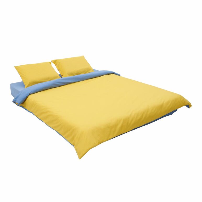 Set de pat dublu bbc yellow/blue,  Lenjerii de pat | electropc.ro