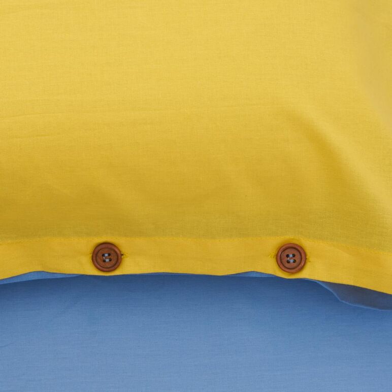 Set de pat dublu bbc yellow/blue,  Lenjerii de pat | electropc.ro