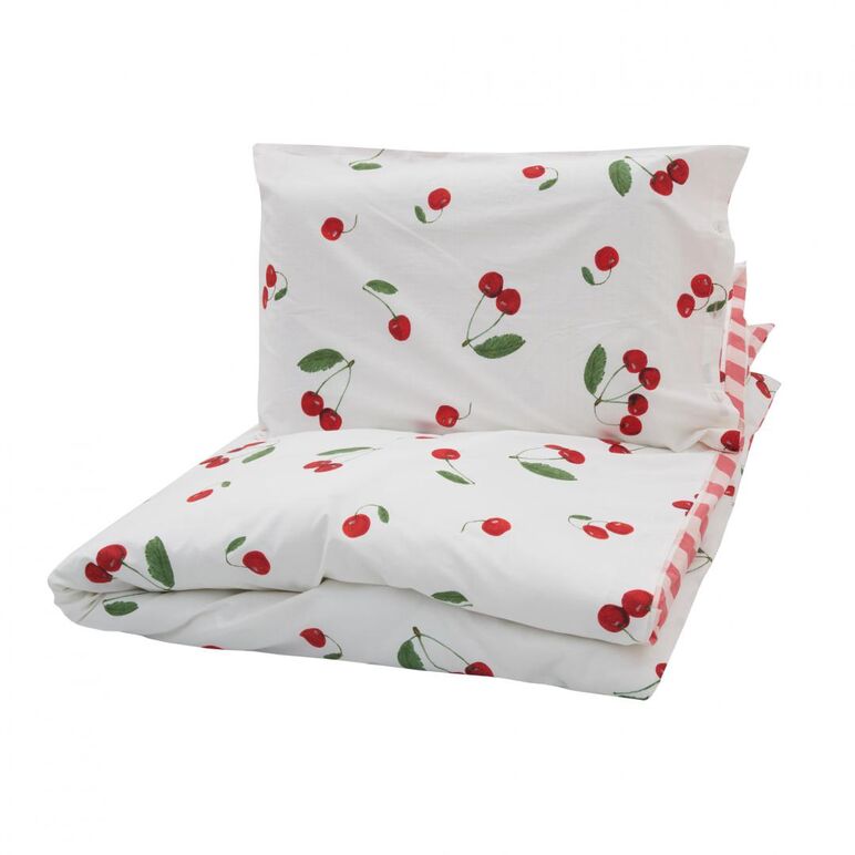 Set de pat single bumbac cherry,  Lenjerii de pat | electropc.ro