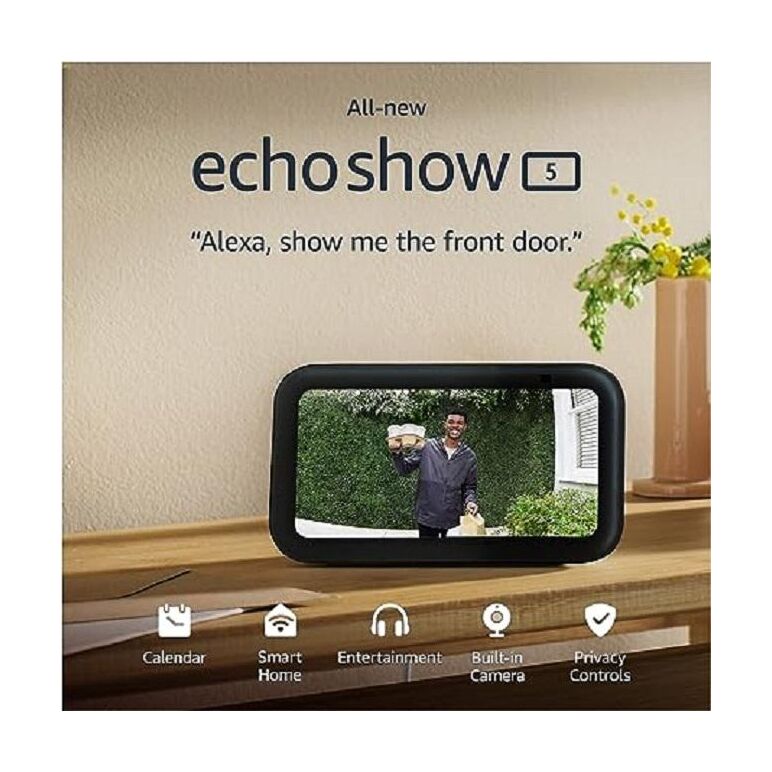 Amazon echo show 5 (3rd gen, 2023 release) charcoal,  Sisteme audio | electropc.ro