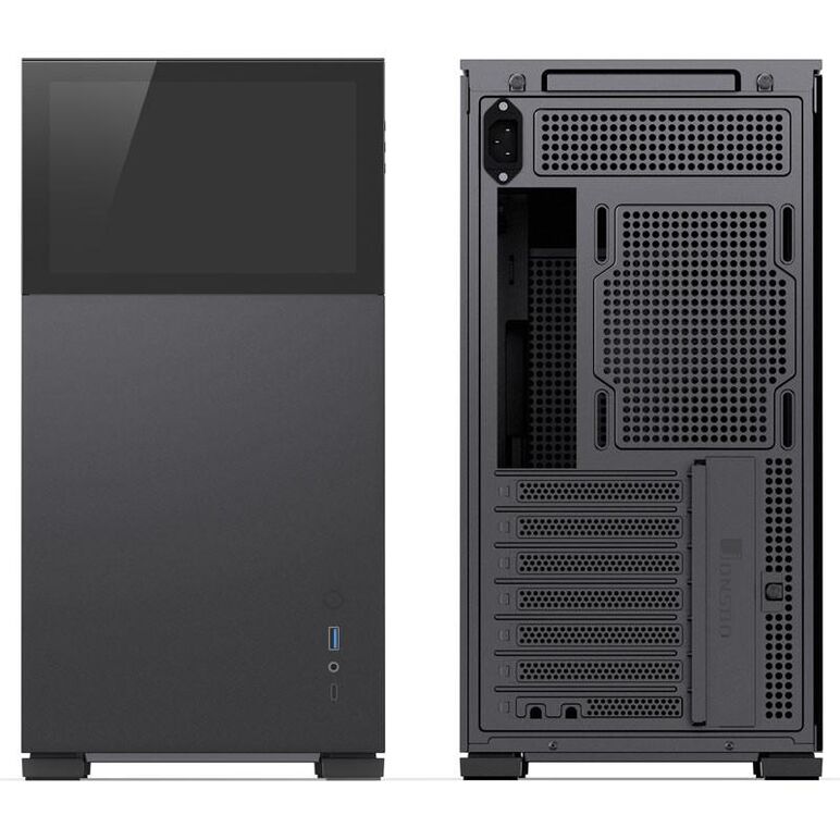 Carcasa jonsbo d41 screen atx tempered glass negru,  Carcase | electropc.ro
