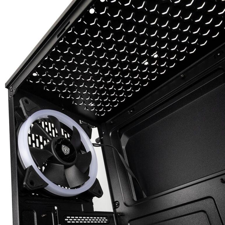 Carcasa kolink inspire k8 argb mid-tower negru, preinstalled fans 1x 120 mm,  Carcase | electropc.ro
