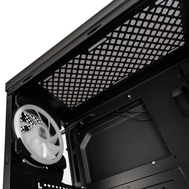 Carcasa kolink quantum rgb mid-tower tmp g negru, pci-slots 7 , preinstalled fans 1x 120 mm,  Carcase | electropc.ro