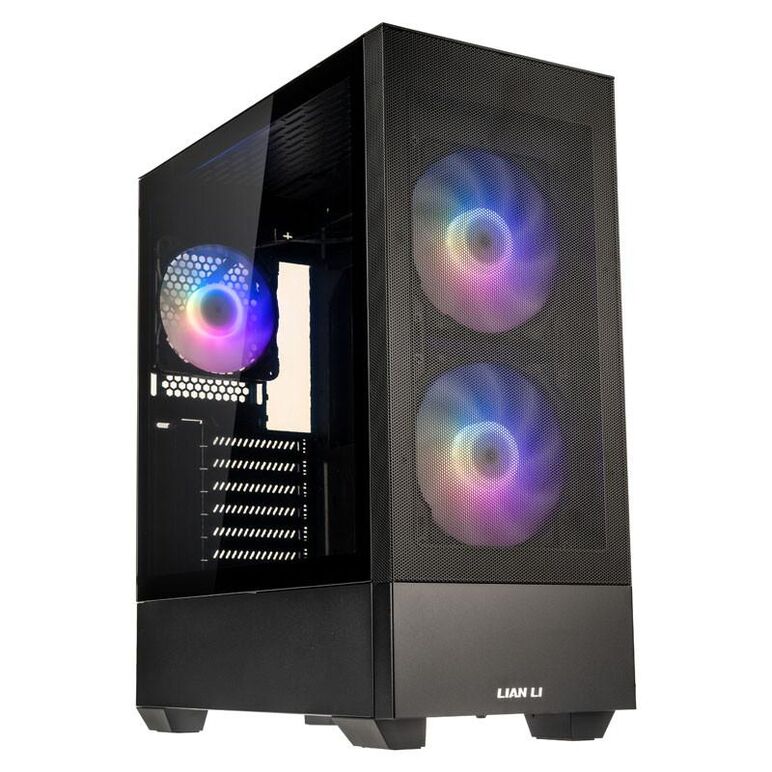 Carcasa lian li lancool 205 mesh c mid-tower negru, pci-slots 7, preinstalled fans 1x 120 mm, 2x 140 mm,  Carcase | electropc.ro