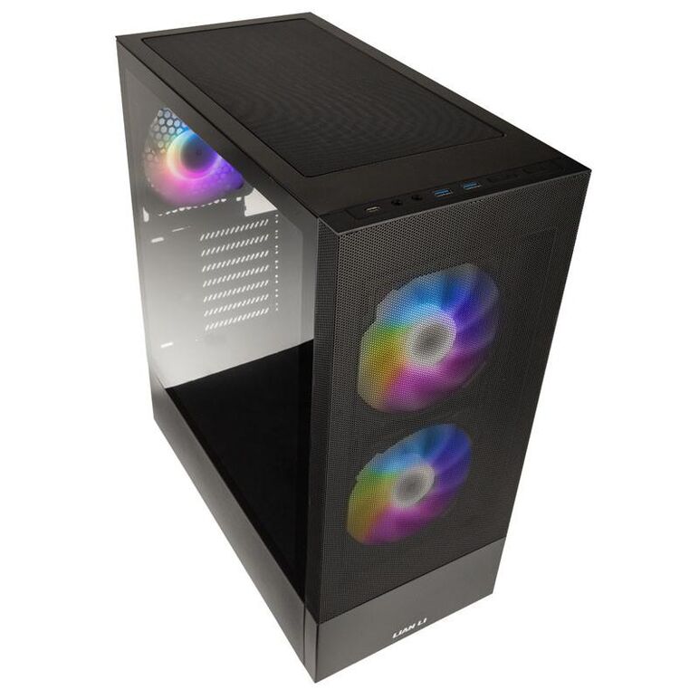 Carcasa lian li lancool 205 mesh c mid-tower negru, pci-slots 7, preinstalled fans 1x 120 mm, 2x 140 mm,  Carcase | electropc.ro