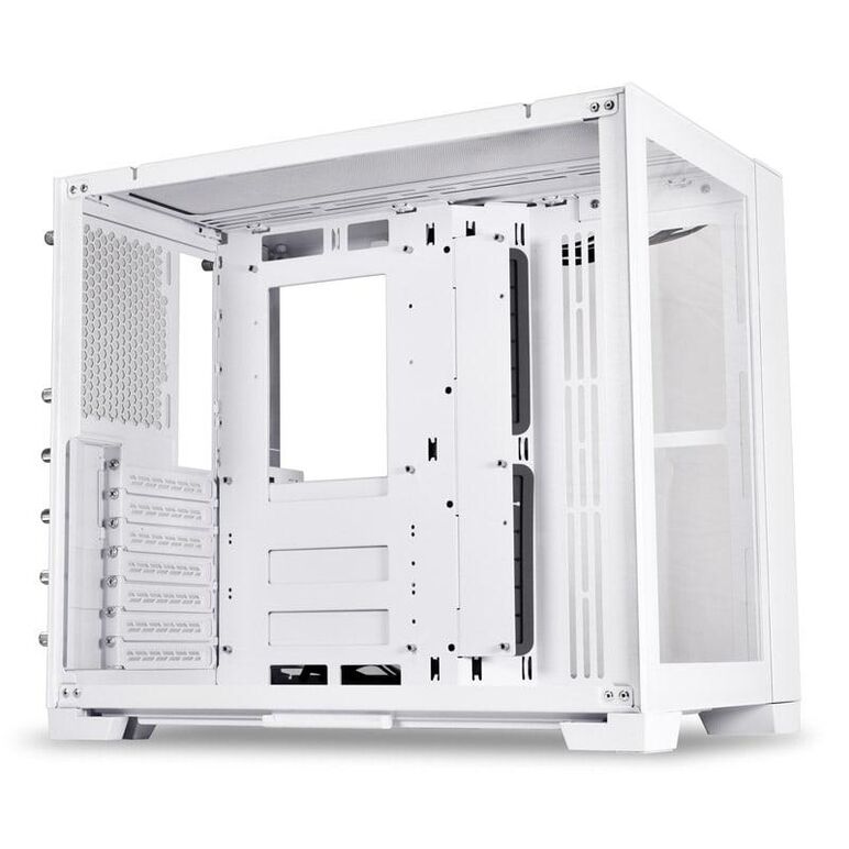Carcasa lian li o11 dyn mini snow edition mid-tower tempered glass alb, pci-slots 5, 7,  Carcase | electropc.ro