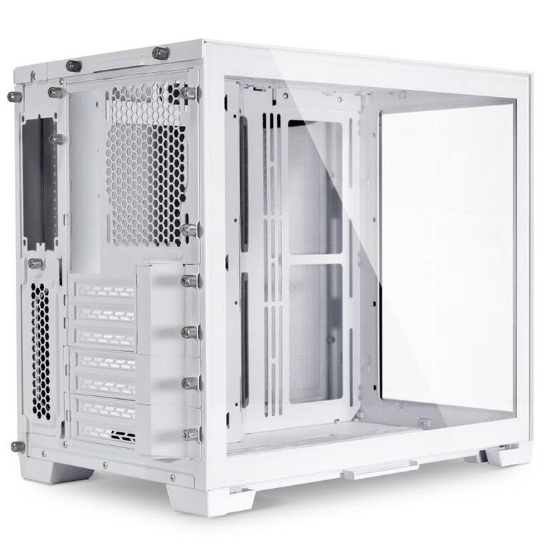 Carcasa lian li o11 dyn mini snow edition mid-tower tempered glass alb, pci-slots 5, 7,  Carcase | electropc.ro