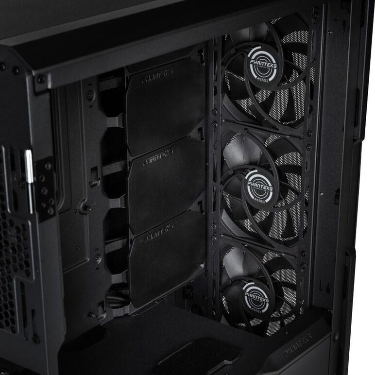 Carcasa phanteks eclipse g500a mid-tower tempered glass negru, preinstalled fans 4x 140 mm,  Carcase | electropc.ro