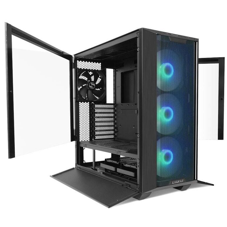 Lian li lancool iii e-atx mid-twr rgb negru, pci-slots 8, preinstalled fans 4x 140 mm,  Carcase | electropc.ro