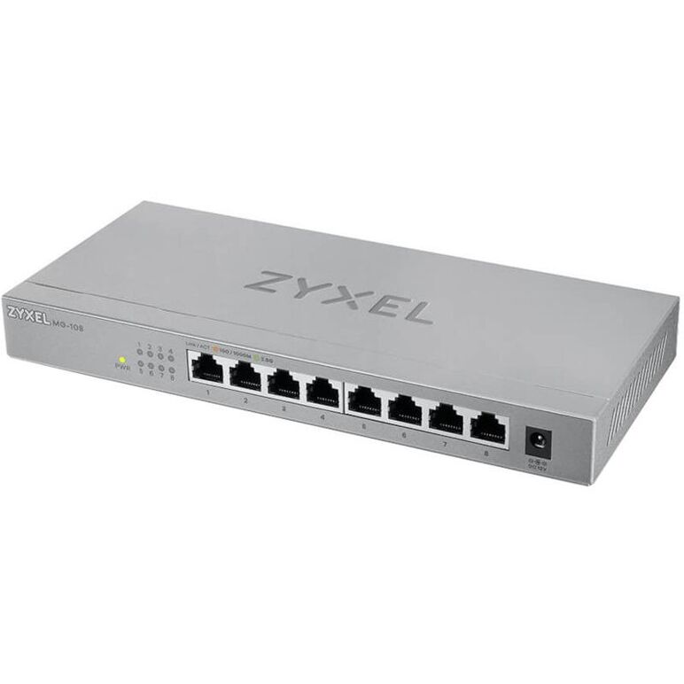 Switch zyxel 2.5gigabit mg-108-zz0101f, 8 port, 100/1000/2500 mbps,  Switch-uri | electropc.ro