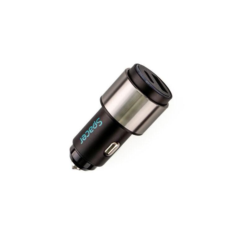 Alim. auto spacer cu led usb-a&c 38w neg,  Incarcatoare telefoane | electropc.ro