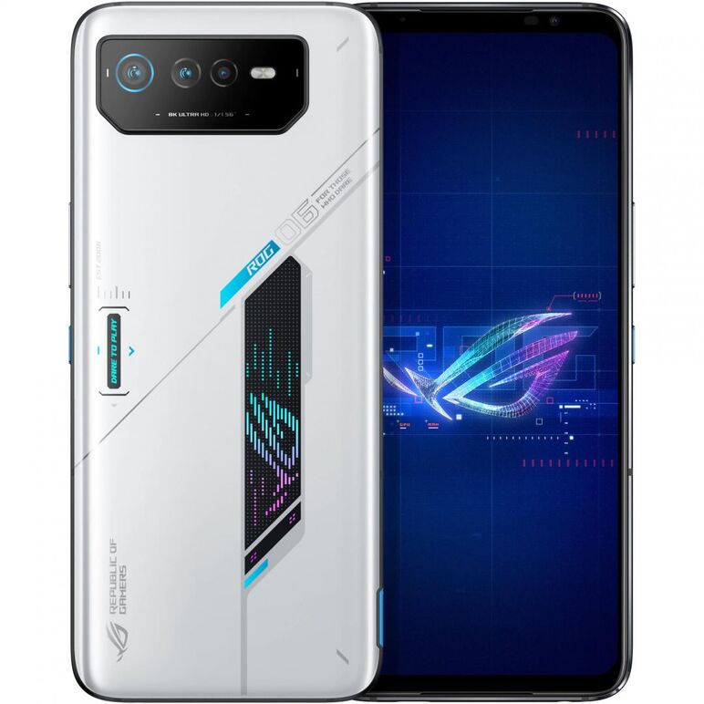 Asus rog phone 6 5g 6.78" 16gb 512gb dsim storm white (incl. aerocase, cable & 65w adapter),  Telefoane mobile | electropc.ro
