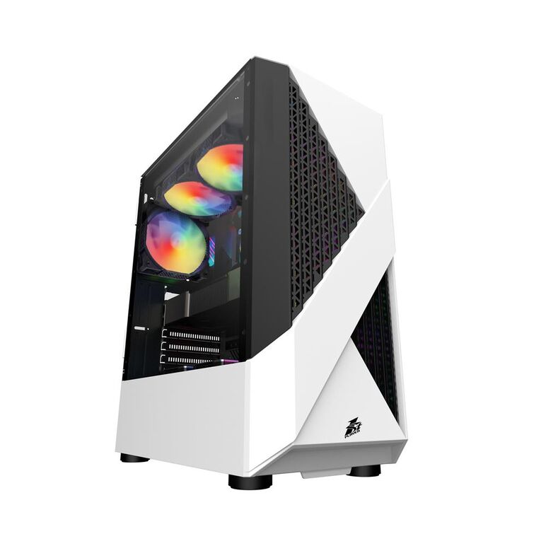 Carcasa 1stplayer gaming f4-3r2, fara sursa, alba,  Carcase | electropc.ro