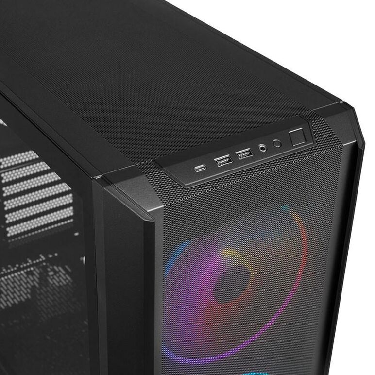 Carcasa lian li lancool 216 rgb, e-atx mid-tower negru, preinstalled fans 1x 140 mm, 2x 160 mm,  Carcase | electropc.ro