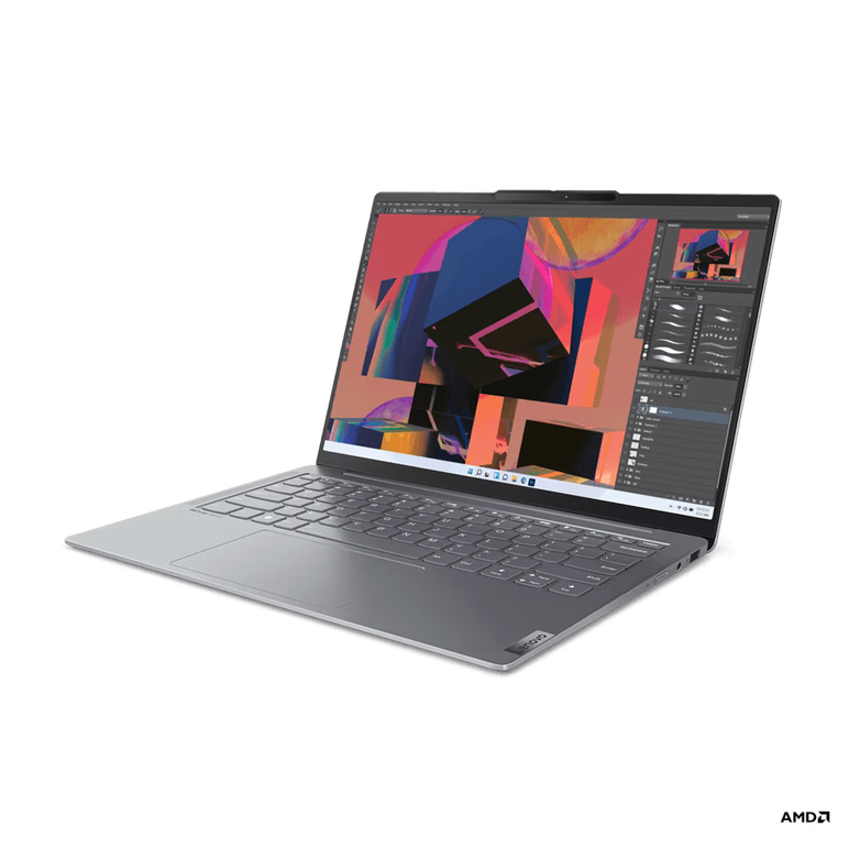 Laptop lenovo yoga slim 6 14apu8, 14" wuxga (1920x1200) oled 400nits glossy, 100% dci-p3, 60hz, eyesafe®, dolby® vision™, displayhdr™ true black 500, amd ryzen™ 7 7840u (8c / 16t, 3.3 / 5.1ghz, 8mb l2 / 16mb l3), video integrated amd radeon™ 780m graphics,  Laptopuri | electropc.ro