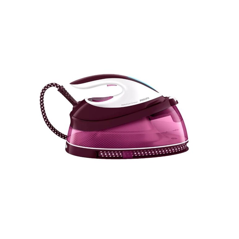 Statie de calcat philips fastcare compact gc6740/30, talpa ceramica, 120 g/min, 300 g abur, 5.2 bar, rezervor 1500 ml, smart calc clean, violet,  Statii de calcat | electropc.ro