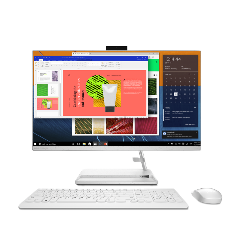 All-in-one lenovo ideacentre aio 3 27alc6 27" fhd (1920x1080) ips 250nits, amd ryzen™ 7 7730u (8c / 16t, 2.0 / 4.5ghz, 4mb l2 / 16mb l3), video integrated amd radeon graphics, ram 2x 8gb so-dimm ddr4-3200, two ddr4 so-dimm slots, dual-channel capable, up ,  All in one PC | electropc.ro