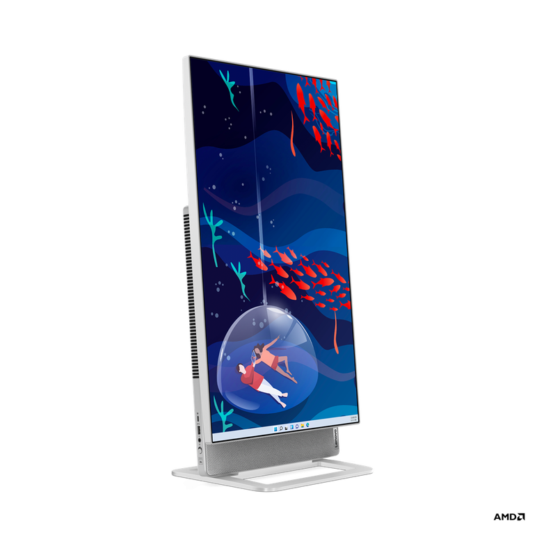 All-in-one lenovo yoga aio 7 27aph8 27" qhd (2560x1440) ips 350nits anti-glare, 95% dci-p3, 4-side borderless, non-touch, amd ryzen™ 7 7840hs (8c / 16t, 3.8 / 5.1ghz, 8mb l2 / 16mb l3), video nvidia® geforce rtx™ 4050 6gb gddr6, ram 32gb soldered lpddr5-6,  All in one PC | electropc.ro