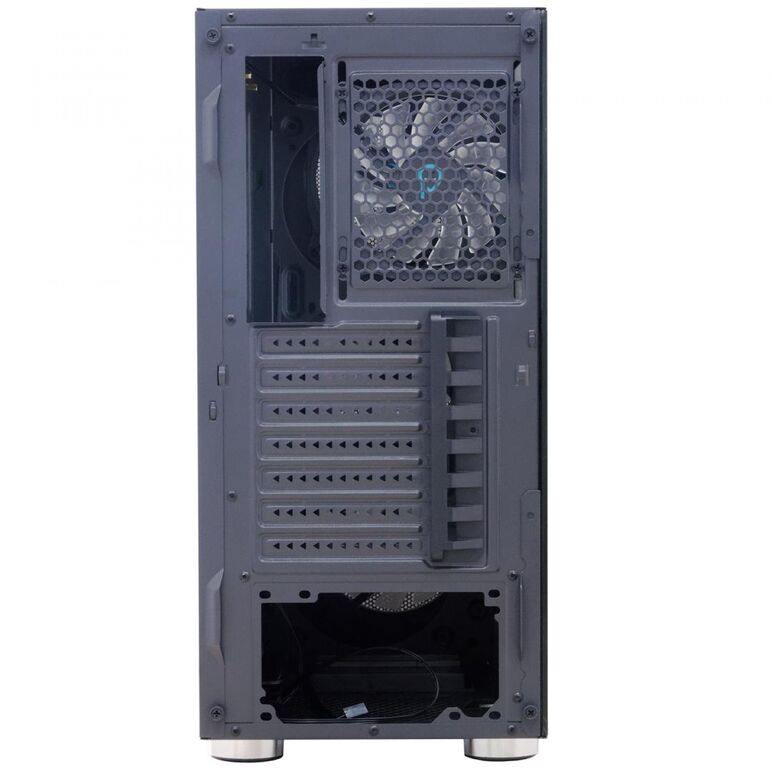 Carcasa spacer rainbow, atx, midtower, gaming, fara sursa, sticla securizata, 4 x fan, usb 2.0 x 2, usb 3.0 x 1, mesh, fan controller (inclusiv rgb), telecomanda, „spcs-gc-rainbow”,  Carcase | electropc.ro