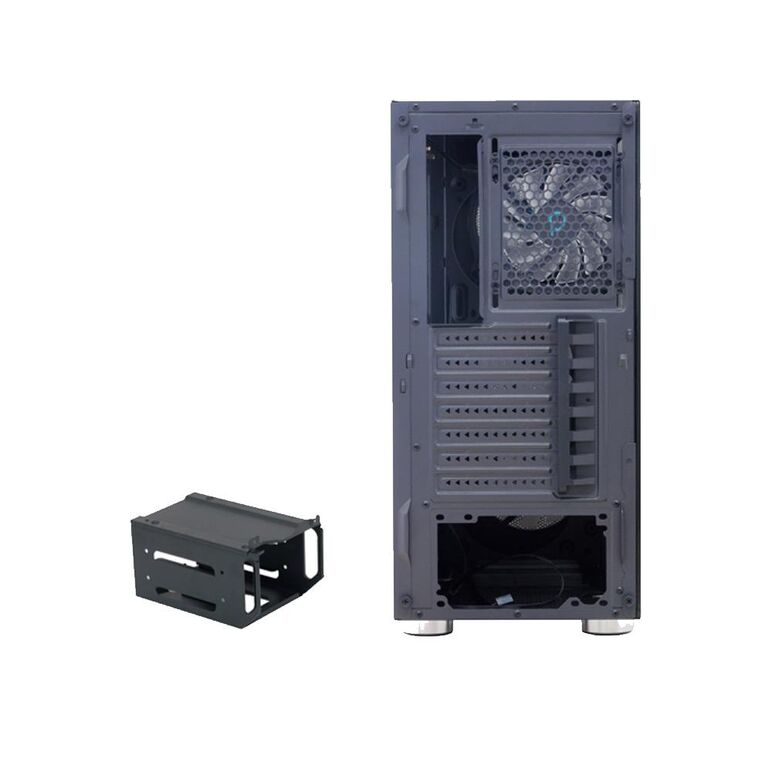 Carcasa spacer rainbow, atx, midtower, gaming, fara sursa, sticla securizata, 4 x fan, usb 2.0 x 2, usb 3.0 x 1, mesh, fan controller (inclusiv rgb), telecomanda, „spcs-gc-rainbow”,  Carcase | electropc.ro