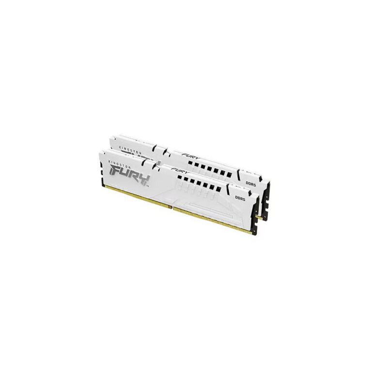 Memorie ram kingston, dimm, ddr5, 32gb, 5600mhz, cl40, 1.35v, fury beast whit, kit of 2,  Memorii RAM Desktop | electropc.ro