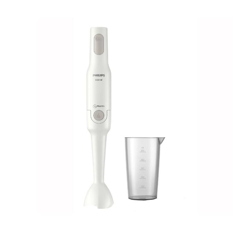 Mixer vertical philips promix hr2531/00, 650 w, 1 setare viteza, cana si lama s incluse, alb,  Mixere | electropc.ro