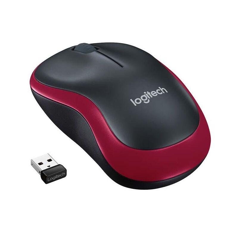 Mouse logitech m185 wireless, 1000 dpi, rosu,  Mouse | electropc.ro