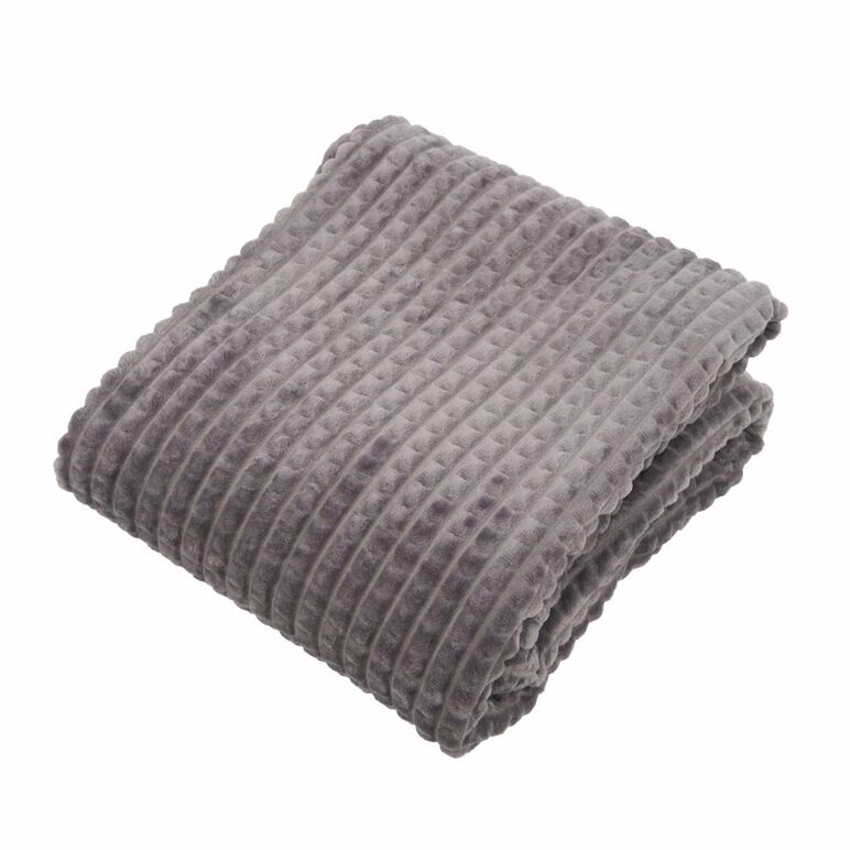 Patura flannel 150x200 cm gri,  Paturi si Cuverturi | electropc.ro