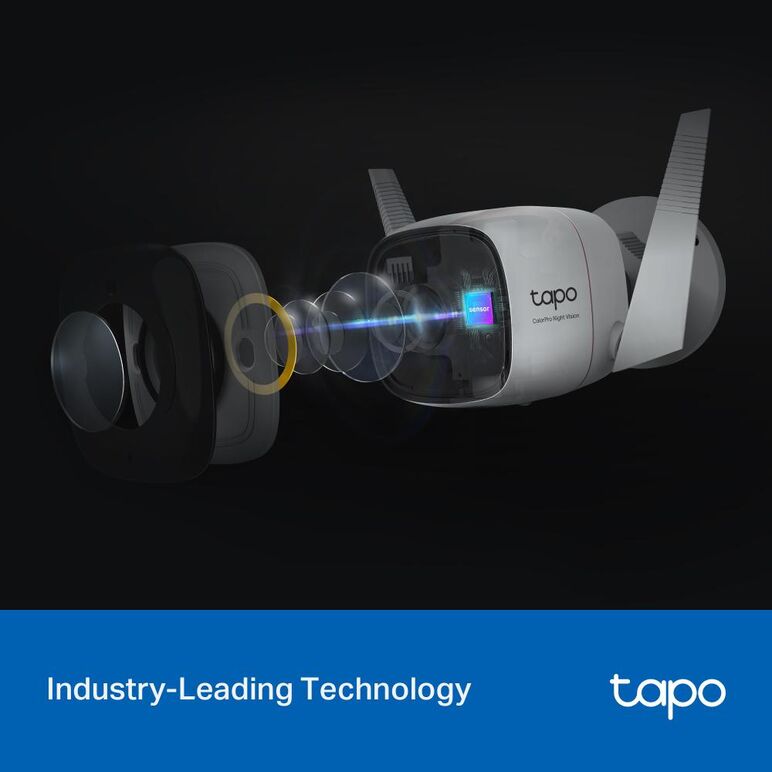 Camera supraveghere wifi, wireless tapo c325wb, senzor: 1/1.79" progressive scan cmos, rezolutie: 2k qhd 4mp, lentila: f/no: 1.0±5%; distanță focală: 4.58mm±5%, unghi vizualizare: 127°, night vision colorpro, weatherproof: ip66, standarde si protocoale: i,  Camere supraveghere IP | electropc.ro