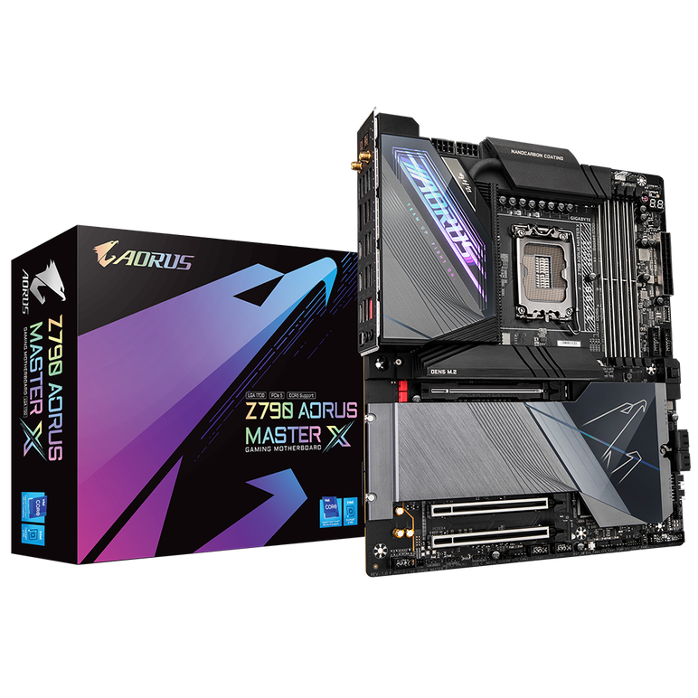 Placa de baza gigabyte z790 aorus master x lga 1700, 4x ddr5, 1x dp, 1x pcie x16, 5x m.2, 4x sata 6gb/s,  Placi de baza | electropc.ro