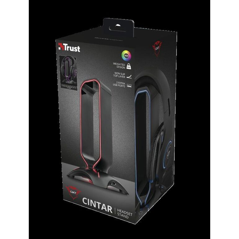 Suport casti trust gxt 265 cintar rgb headset stand,  Casti audio | electropc.ro