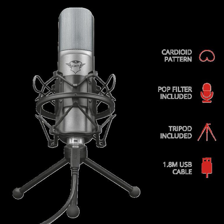 Microfon trust gxt 242 lance streaming mic,  Microfoane | electropc.ro