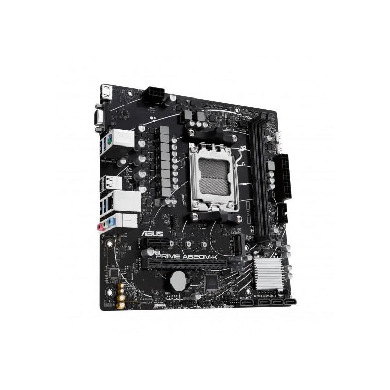 Placa de baza asus prime a620m-k am5, 2x ddr5, 1x vga 1x hdmi, 1x pcie x16 1x pcie x1, 1x m.2, 4x sata 6gb/s, matx,  Placi de baza | electropc.ro