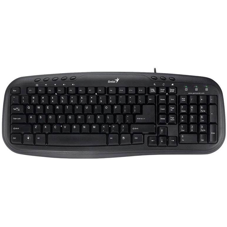 Tastatura genius slimstar m200, cu fir, us layout, neagra,  Tastaturi | electropc.ro