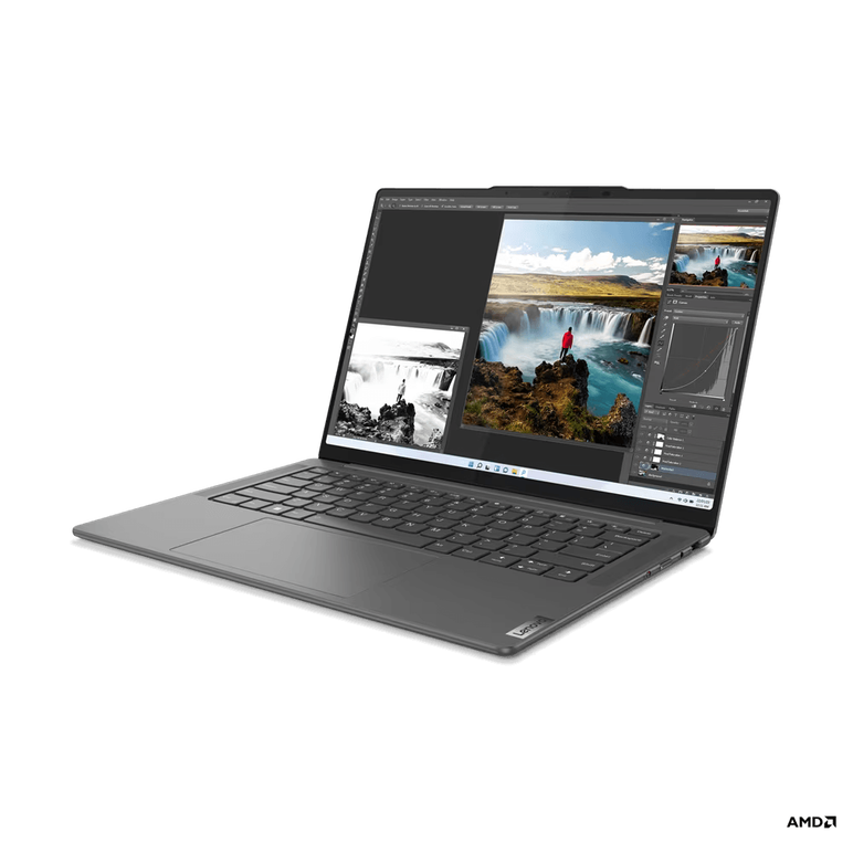 Laptop lenovo yoga pro 7 14aph8, 14.5" 2.5k (2560x1600) ips 350nits anti-glare, 100% srgb, 90hz, eyesafe®, dolby® vision™, amd ryzen™ 7 7840hs (8c / 16t, 3.8 / 5.1ghz, 8mb l2 / 16mb l3), video integrated amd radeon™ 780m graphics, ram 16gb soldered lpddr5,  Laptopuri | electropc.ro