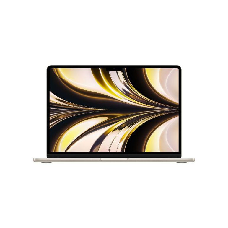 Macbook air 13.6" retina/ apple m2 (cpu 8-core, gpu 8-core, neural engine 16-core)/8gb/256gb - starlight (gold) - int kb,  Laptopuri | electropc.ro