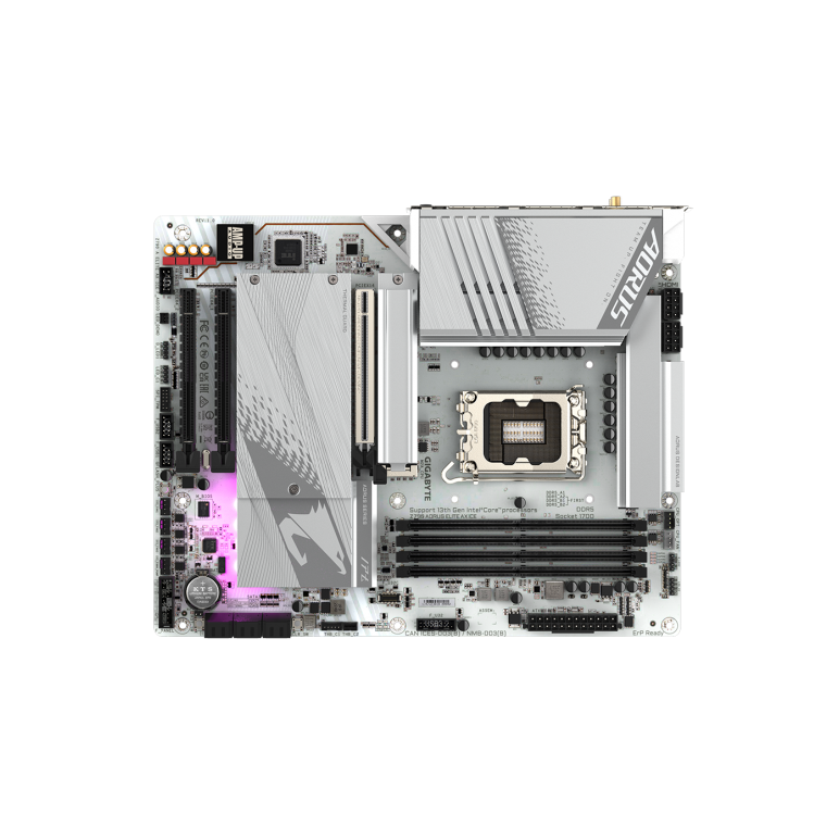 Placa de baza gigabyte z790 aorus elite ax ice lga1700 4x ddr5, 1x hdmi 1x dp, 1x pcie x16, 4x m.2, 6x sata 6gb/s,  Placi de baza | electropc.ro