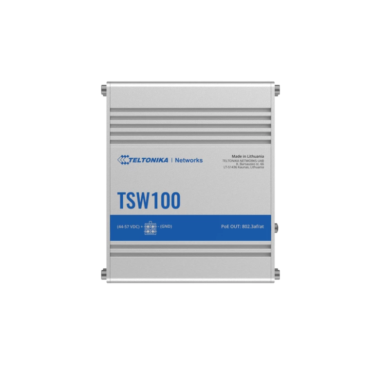 Teltonika industrial 5port unmanaged poe+ switch tsw100, interfata: 5 x eth ports, 10/100/1000 mbps, supports auto mdi/mdix crossover, standarde retea: 802.3i, 802.3u, 802.3ab, 802.3x, 802.3az, 802.3ad, porturi poe:1-4, poe budget: 120w, latime de banda: ,  Switch-uri | electropc.ro